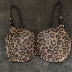 Leopard Print Push-Up Bra